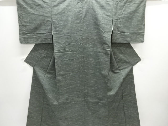 JAPANESE KIMONO / MAWATA TSUMUGI / WOVEN GEOMETRIC